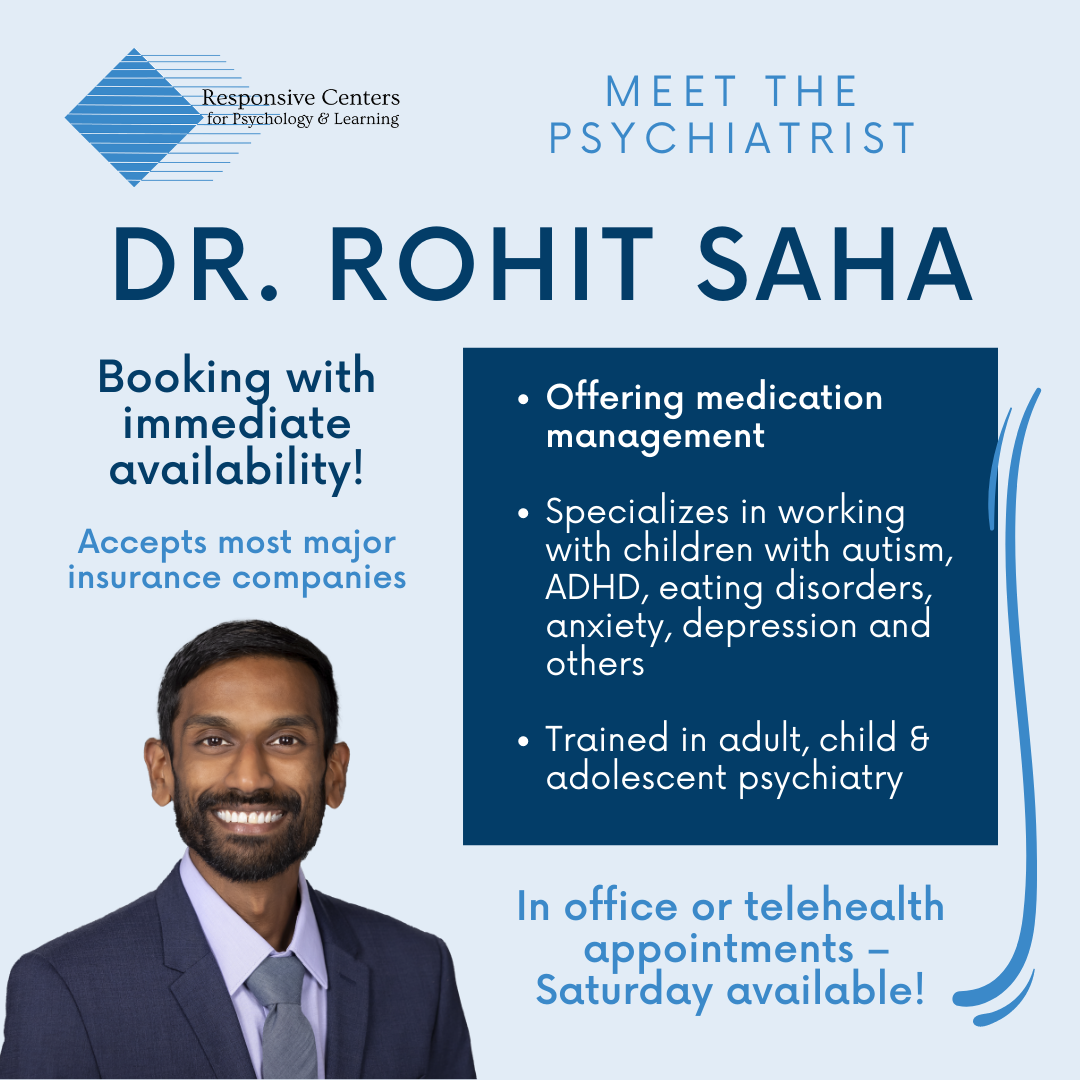 Welcoming Dr. Rohit Saha to Responsive Centers;